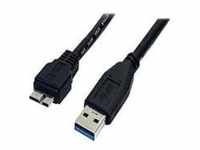 STARTECH 50 cm Black SuperSpeed USB 3.0 Cable A to Micro B - M/M