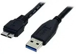 StarTech.com 0,5m USB 3.0 A auf Micro B Kabel - St/St - Schwarz - 50cm SuperSpeed USB