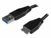 StarTech.com 50cm schlankes SuperSpeed USB 3.0 A auf Micro B Kabel - St/St - USB 3.0