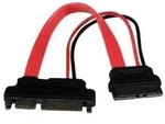 StarTech.com Slimline SATA auf SATA Adapter mit Strom Buchse/Stecker 15cm -