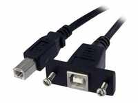 StarTech.com 90cm USB B auf B Blendenmontage Kabel - Bu/St - USB...