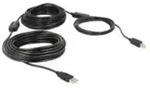 Delock USB-Kabel USB 2.0 USB-A Stecker, USB-B Stecker 20.00m Schwarz UL-zertifiziert