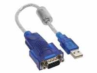 InLine® USB zu Seriell Adapterkabel Premium, Stecker A an 9pol Sub D Adapter /