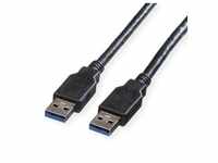 ROLINE USB 3.2 Gen 1 Kabel, Typ A-A, schwarz, 1,8 m
