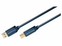 clicktronic USB-Kabel USB 3.2 Gen1 (USB 3.0 / USB 3.1 Gen1) USB-A Stecker, USB-B