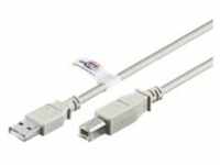 goobay - USB-Kabel - USB Typ B (M) zu USB (M) - USB 2.0 - 5 m - Grau