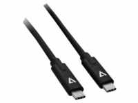 V7 - USB-Kabel - USB-C (M) umkehrbar zu USB-C (M) umkehrbar - 2 m - Schwarz