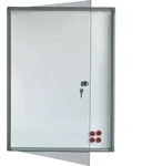 Flachschaukasten X-tra!Line 37x73 cm Indoor silber