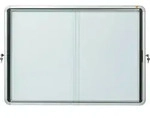 Nobo Schaukasten 1902569 97,2x69,2x 5,4cm innen 8 x DIN A4 wei&szlig;/silber