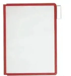 Durable SHERPA - Anzeige - f&uuml;r A4 - Roter Rahmen (Packung mit 5)