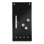 Zeller Present 11612 - 200 mm - 400 mm - 40 mm - Glass Memo Board - black - 20 x