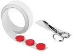 magnetoplan Metallband 5705105 metall 35mmx5m wei&szlig;