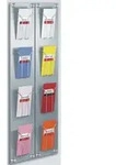Wand-Prospekthalter artline DINlang 4 F&auml;cher silber