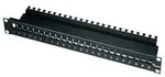 Teleg&auml;rtner 100021497 24 Port Netzwerk-Patchpanel 483mm (19 ) CAT 6a 1 HE Schwarz