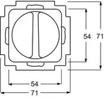 ABB 2CKA001164A0136 2711 UCDRL-212 Abdeckplatte IP20 1St.