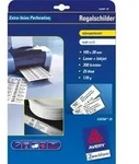 Regalschilder 105x38 mm 170 g/qm beschichtet matt 350 St&uuml;ck