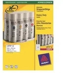 AVERY ZWECKFORM - Avery Heavy Duty Laser Labels - Polyester - 63.5 x 33.9 mm 480