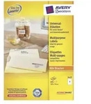 AVERY ZWECKFORM - Avery - Wei&szlig; - 105 x 74 mm 800 Etikett(en) (100 Bogen x 8)