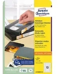 AVERY Zweckform Stick+Lift Etiketten, 147,3 x 20 mm, wei&szlig;