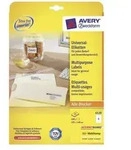 Avery Zweckform 6120 - Wei&szlig; - A6 (105 x 148 mm) 100 Etikett(en) (25 Bogen x 4)