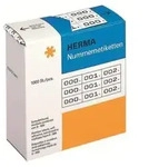 HERMA - Schwarz, wei&szlig; - 10 x 22 mm 3000 Etikett(en) (1000 Bogen x 3)