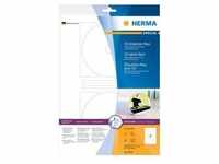 HERMA Special Maxi - Papier - matt - permanent selbstklebend - weiß - 116 mm rund 20