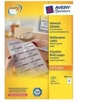 Avery Zweckform Universal - Papier - permanenter Klebstoff - wei&szlig; - 48.5 x 16.9 mm