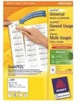 AVERY ZWECKFORM - Avery - Selbstklebend - wei&szlig; - 64 x 45 mm 1800 Stck. (100 Bogen x