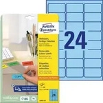 Etiketten Inkjet/Laser/Kopier 63,5x33,9mm blau VE=480 St&uuml;ck