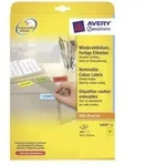AVERY ZWECKFORM - Avery L6035 - Permanenter Klebstoff - Gelb - 33.9 x 63.5 mm 480