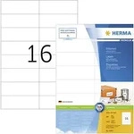 HERMA Universal-Etiketten PREMIUM, 105 x 37 mm, wei&szlig;