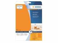 HERMA Special - Papier - matt - permanent selbstklebend - Luminous Orange - A4 (210 x