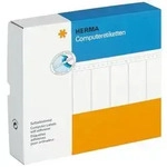 HERMA Computer labels - Papier - matt - permanent selbstklebend - perforiert - wei&szlig;