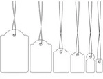 HERMA Strung marking tags - Wei&szlig; - 15 x 24 mm