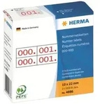 HERMA - Rot - 10 x 22 mm 2000 Etikett(en) (1000 Bogen x 2)
