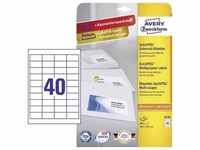 Avery-Zweckform 6126 Universal-Etiketten 48.5 x 25.4 mm Papier Weiß 400 St.