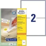 Universal-Etiketten 199,6x143,5 mm 100 Blatt/200 Etiketten wei&szlig;