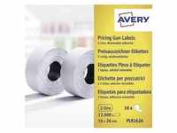Avery Zweckform PLR1626 Preisauszeichner-Etiketten, 2-zeilig, 26 x 16 mm, 10