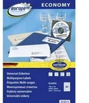 Europe 100 ELA050 Universal-Etiketten 48.5 x 19.9 mm Papier Wei&szlig; 6400 St. Permanent