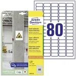 Avery-Zweckform L7872-20 Kraftkleber-Etiketten 35.6 x 16.9mm Papier Wei&szlig; 1600 St.