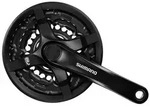SHIMANO FC-TY501 Kurbelgarnitur 42/34/24 170 mm 4-kant 6/7/8-fach mit KSS, schwarz (1