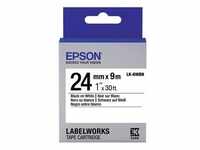 Epson LabelWorks LK-6WBN - Schwarz auf Weiß - Rolle (2,4 cm x 9 m)
