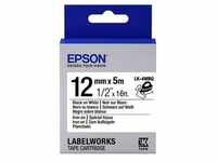 Epson LabelWorks LK-4WBQ - Schwarz auf Weiß - Rolle (1,2 cm x 5 m)
