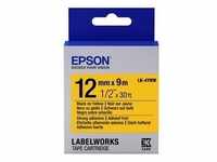 Epson LabelWorks LK-4YBW - Schwarz auf Gelb - Rolle (1,2 cm x 9 m)