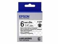 Epson LabelWorks LK-2TBN - Schwarz auf durchsichtig - Rolle (0,6 cm x 9 m)