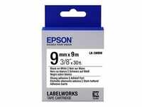 Epson LabelWorks LK-3WBW - Schwarz auf Weiß - Rolle (0,9 cm x 9 m)