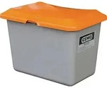 Streugutbeh&auml;lter L890xB600xH640mm 200l GFK grau/orange o.Entnahme&ouml;ffnung CEMO