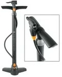 SKS 11285 Standpumpe Air X-Press 8.0 Multi-Valve, schwarz, mit Manometer, schwarz