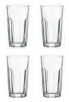 LEONARDO Rock Longdrinkbecher XL, 540 ml, Glas, klar (4er Pack)