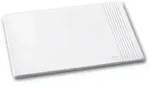 Mousepad La Linea Leder wei&szlig;